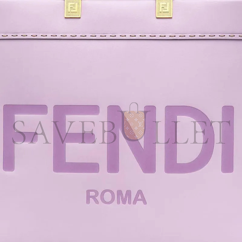 FENDI SUNSHINE MEDIUM LEATHER TOTE IN PURPLE 8BH386ABVLF1HOV (35*31*17cm)
